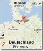 Gallin auf der Deutschlandkarte (bei Hamburg)